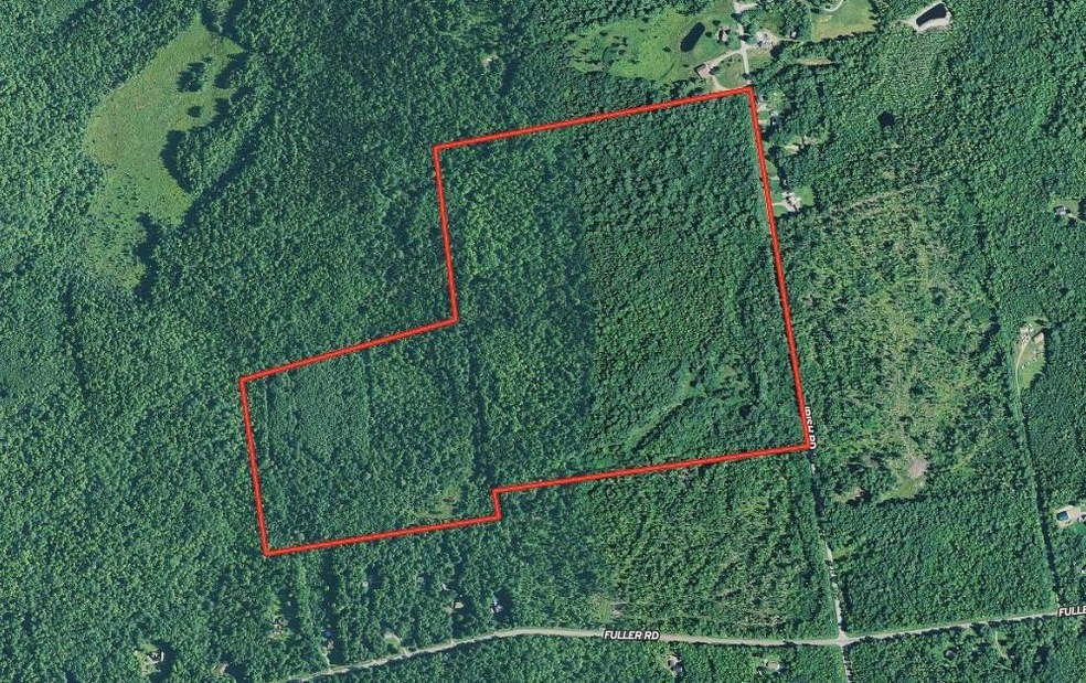 Aerial overview of the lot.