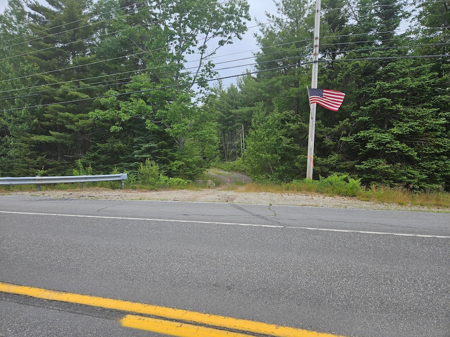 Access road along Route 1 with cable