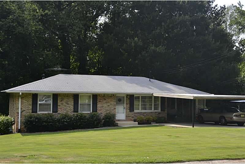 Exterior Front. Curb appeal and a large, level fro