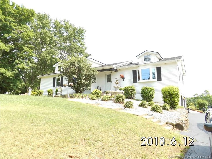 Front view of ranch w/dormers