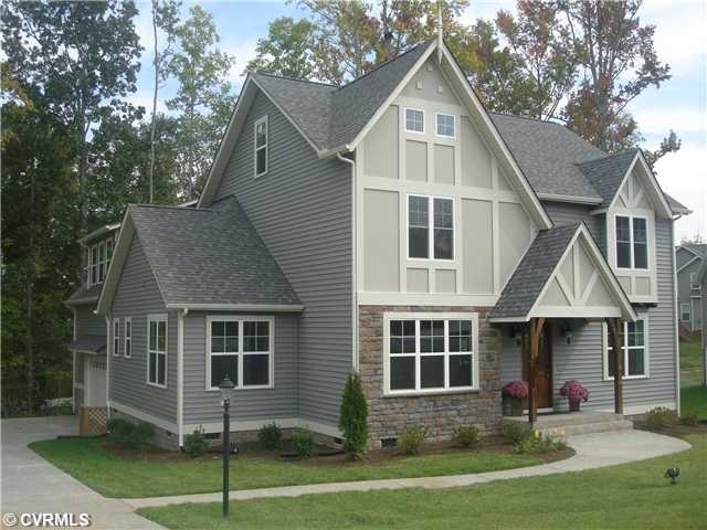Exterior Front - Stone accents