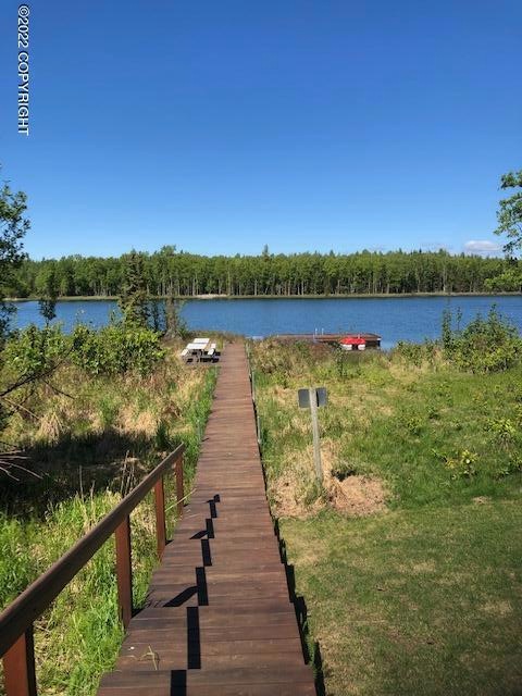 Walkway to DeLong Lake