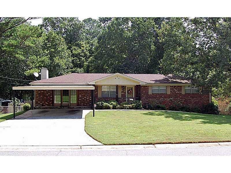 Exterior Front. All Brick Ranch