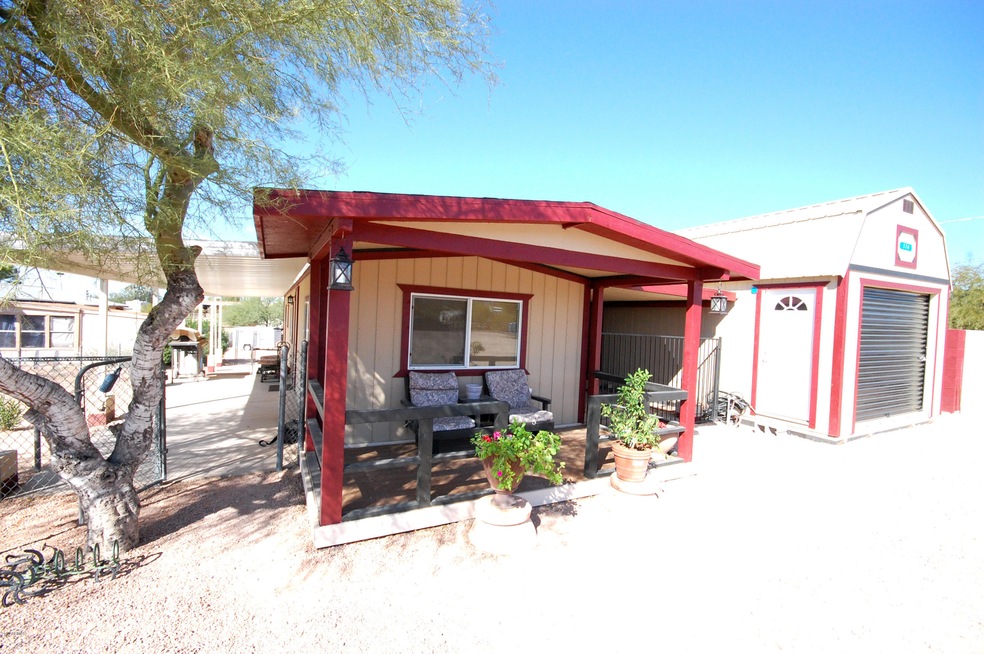porch and garage