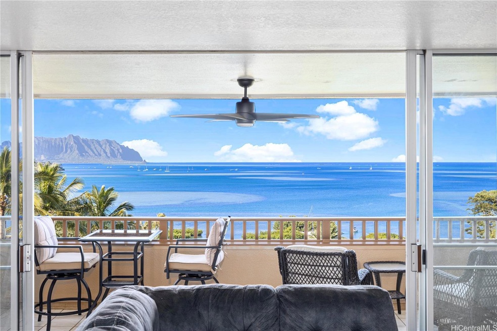 Expansive Kaneohe Bay views from the living room