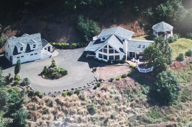 Aerial View of Home and Garage