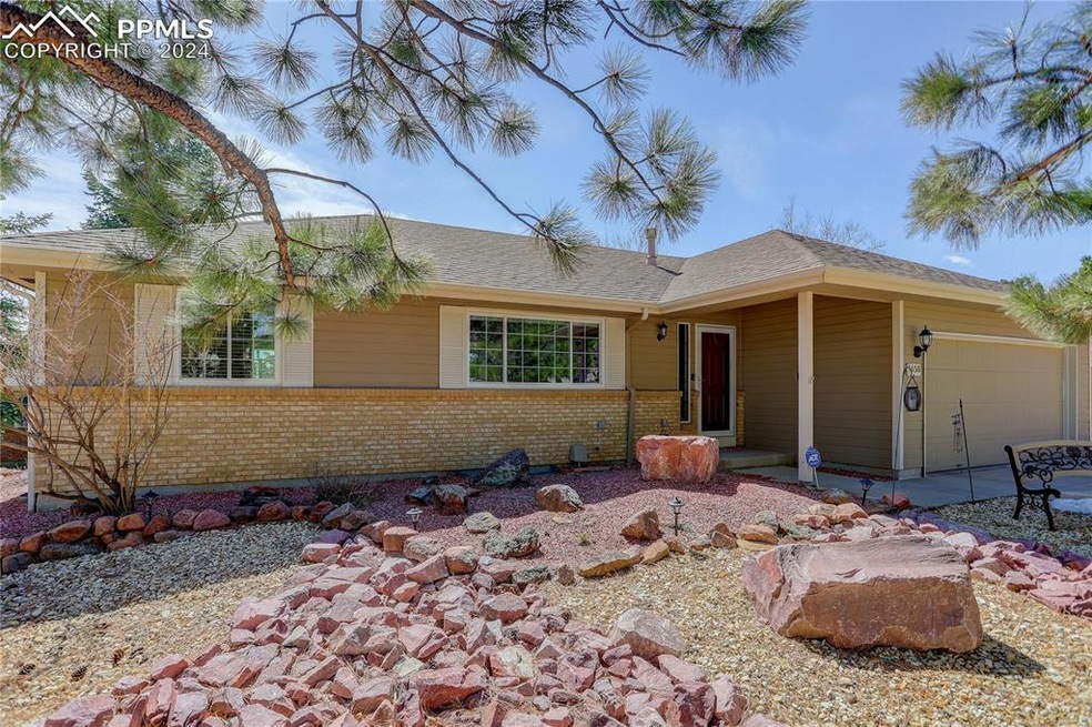 Xeriscaped front yard