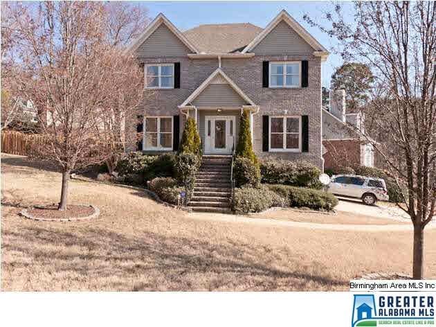 Home sits on a large corner lot.