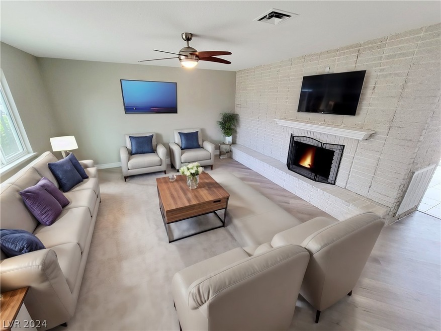 Virtually Staged all new vinyl plank wood like flo