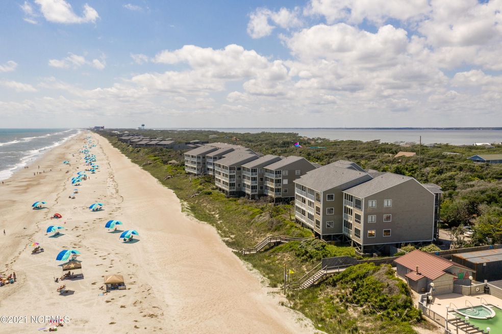 Breakers aerial from beach