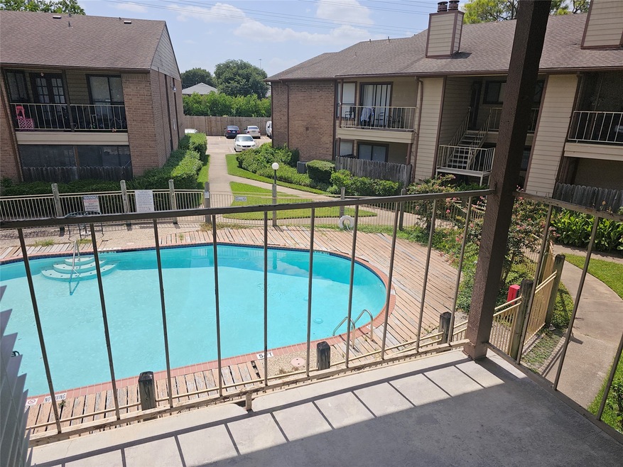 Pool view from private balcony