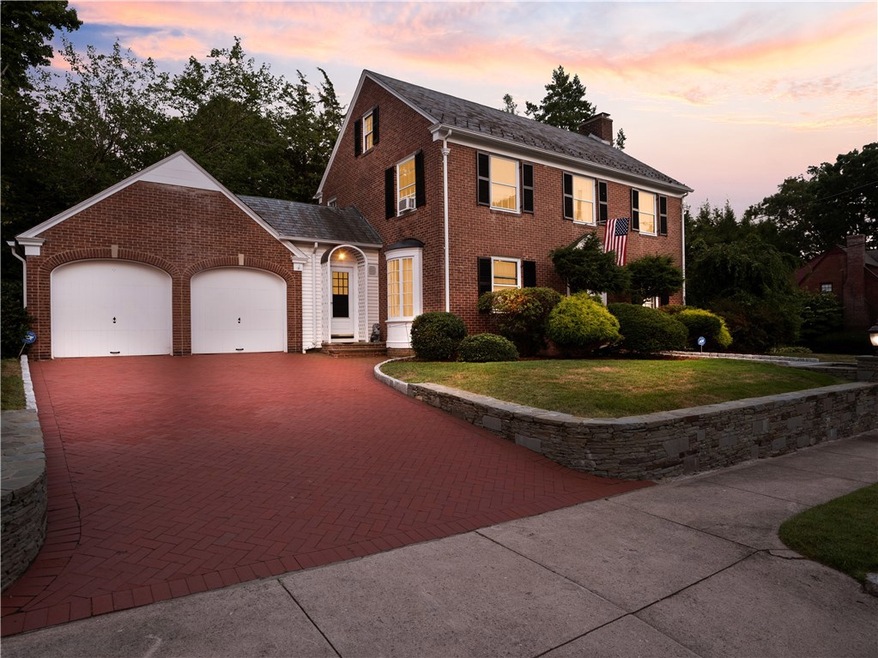 Front View at sunset