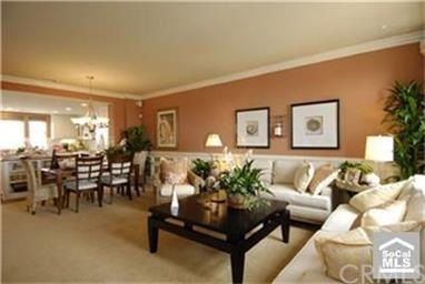 Spacious open great room, as shown in model