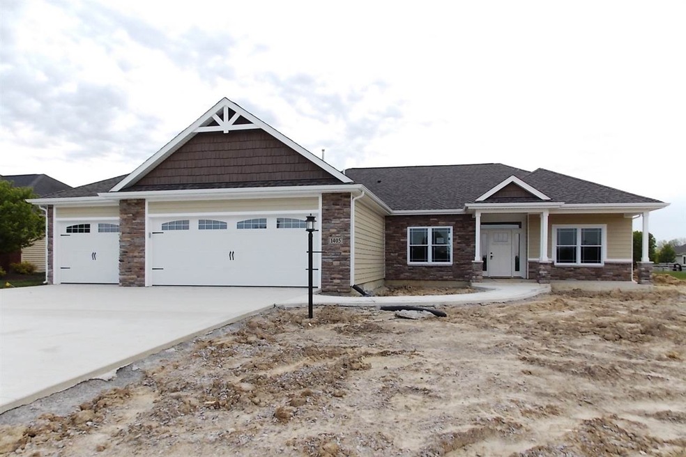 Split Bedroom Ranch with 4 car garage