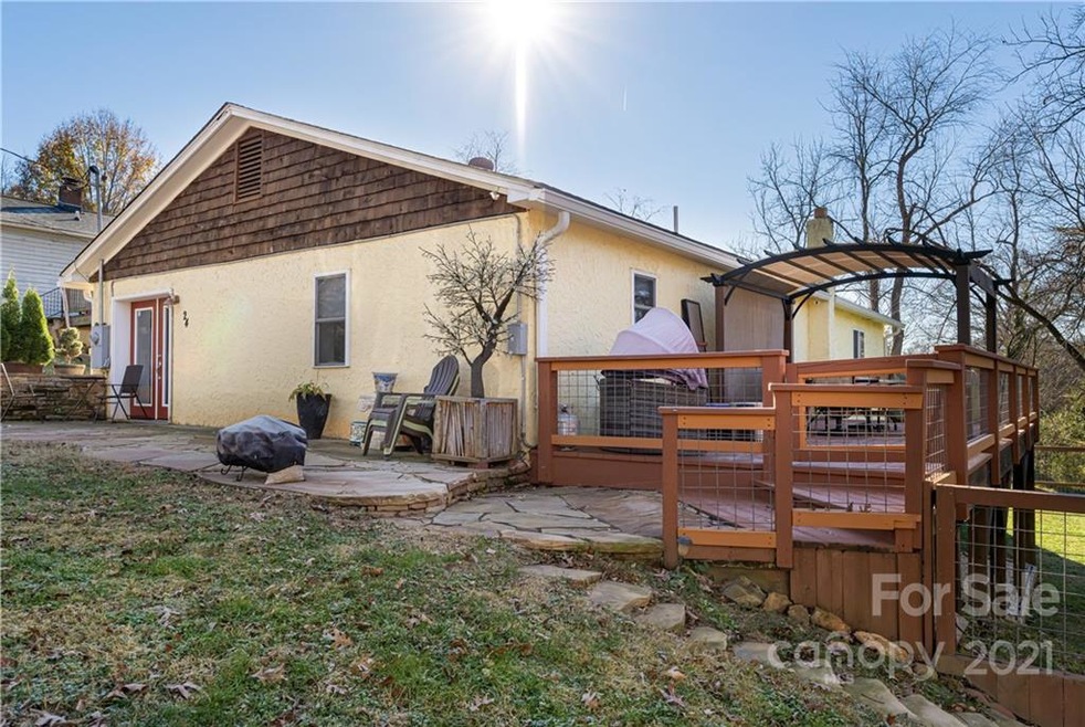 view of deck on rear of home