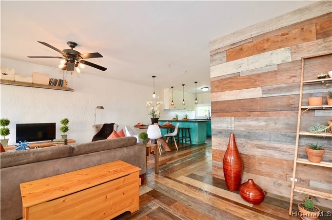 Gorgeous real wood throughout the home and up alon