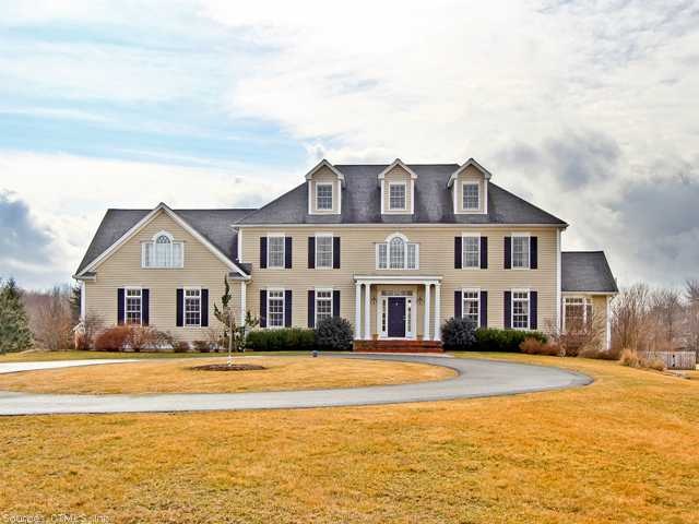 Exterior Front. Stately Colonial with Circular Dri