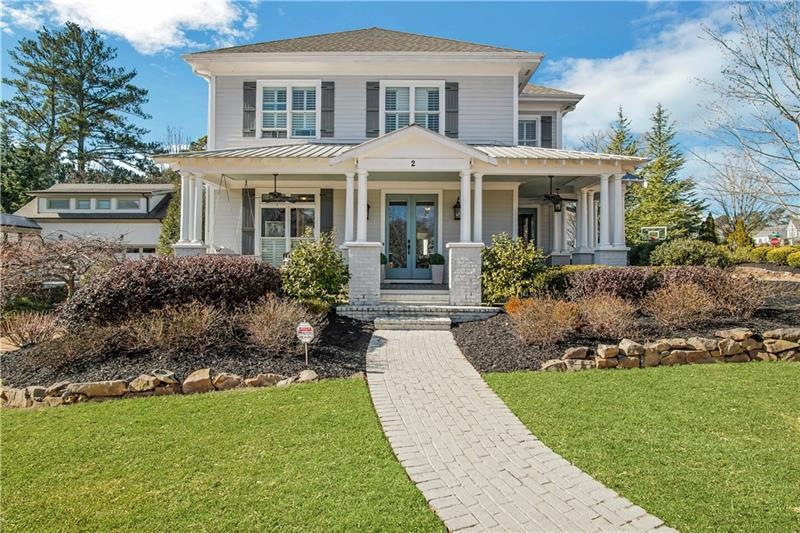 Front Portrait of Beautiful Craftsman Style Home