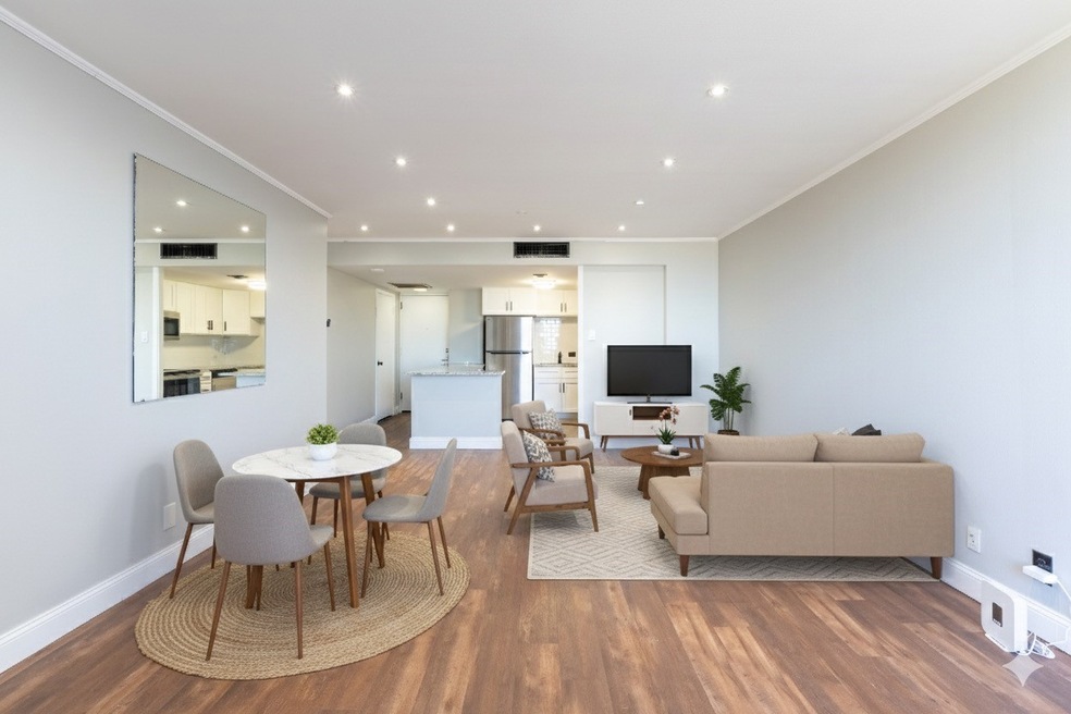 Living Room Dining Room Combo (Virtually Staged)