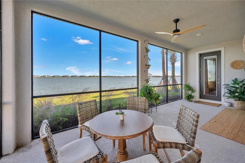 Lake views from kitchen, great room and primary bedroom