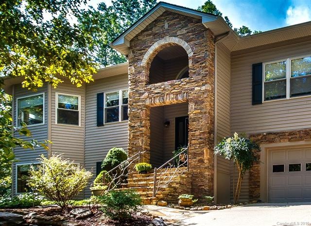 Stone Portico Front Entrance