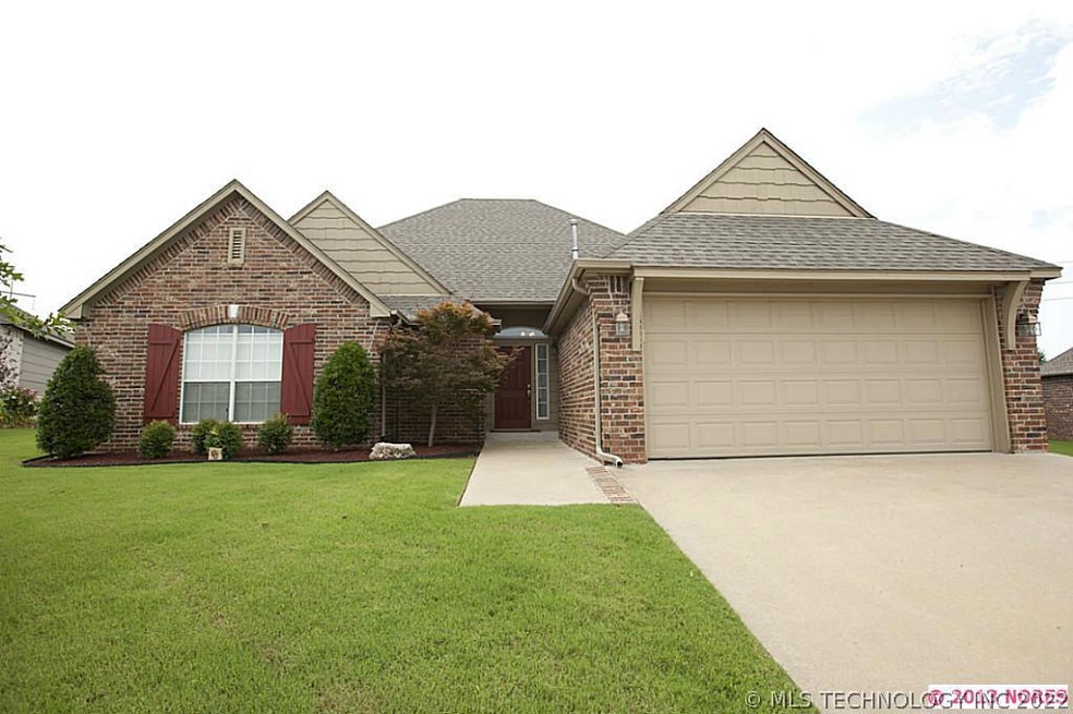 One-level, full brick home with split bedroom plan