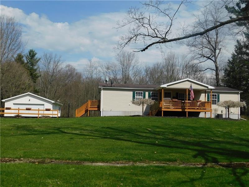 2 + DETACHED GARAGE. FRONT PORCH.  REAR AND SIDE D