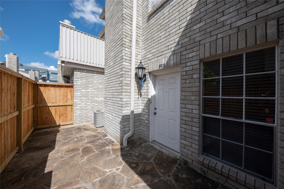 front door and patio