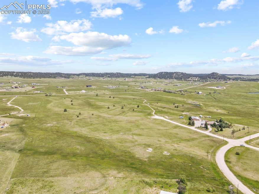 Aerial view with a rural view