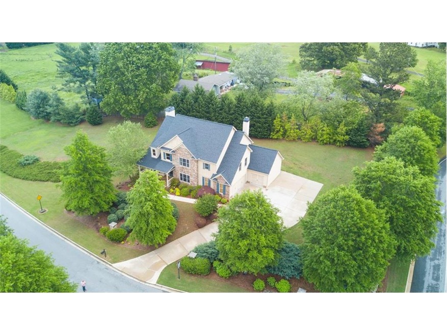 Aerial view.  Nice large lot with plenty of privac