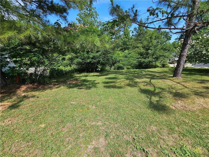 View of grassy yard
