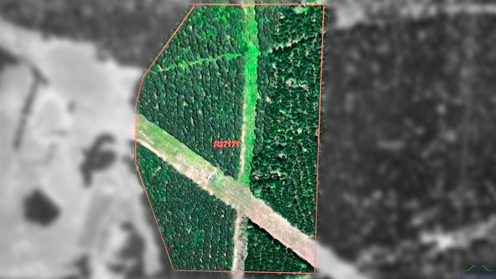 Map / location with property parcel outlined