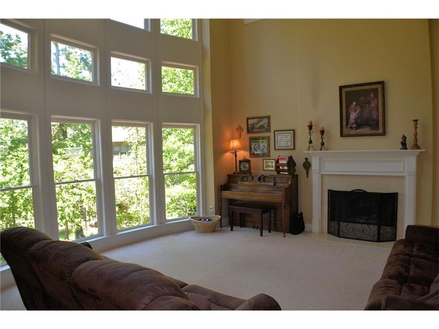 Dramatic two story family room