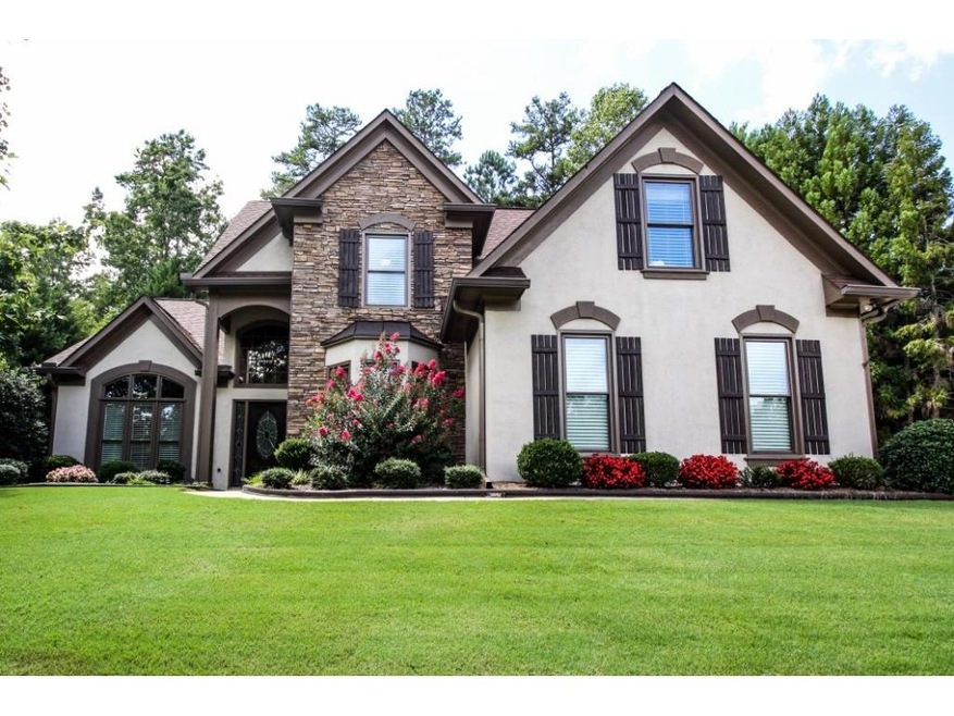 Stunning home with beautiful accent rock