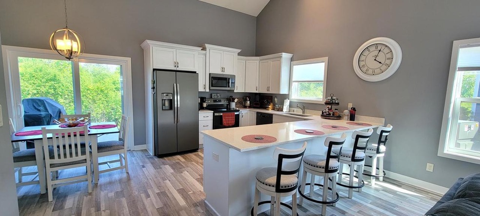 Sunny kitchen dining