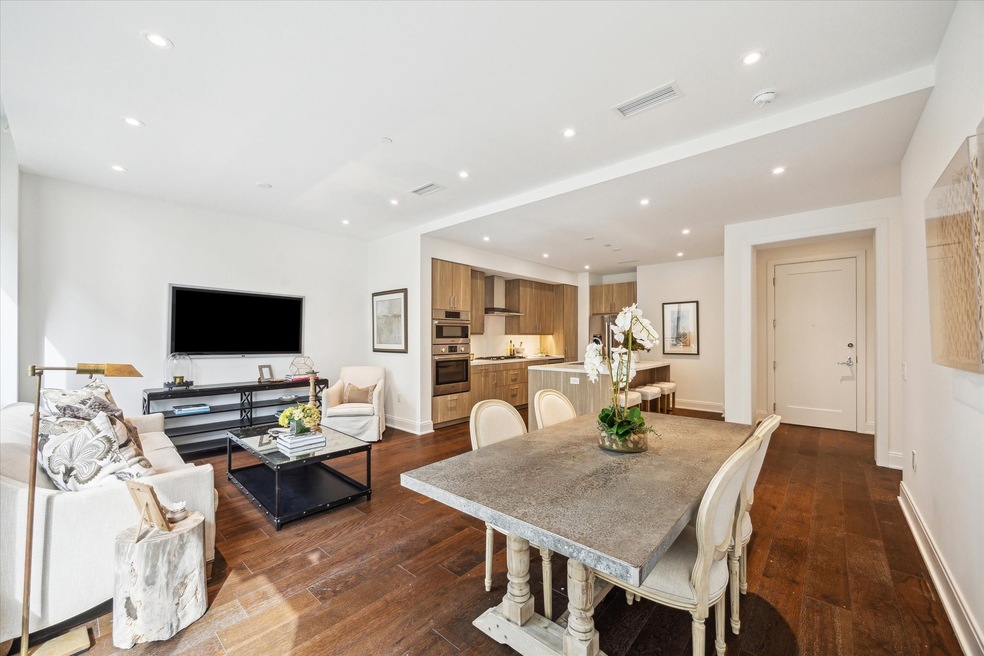 Modern, open-concept Living/Dining/Kitchen space f