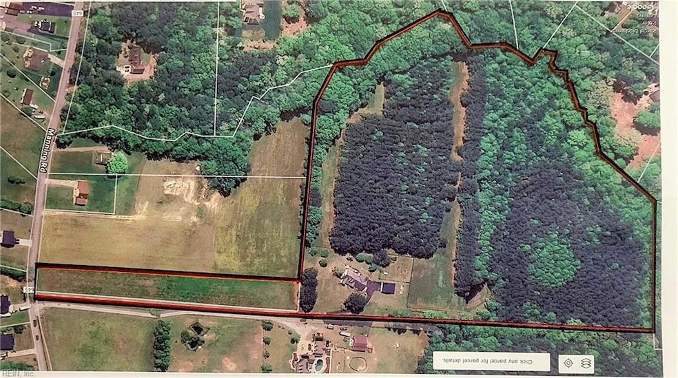 Here is a aerial photo of the land.  See the house