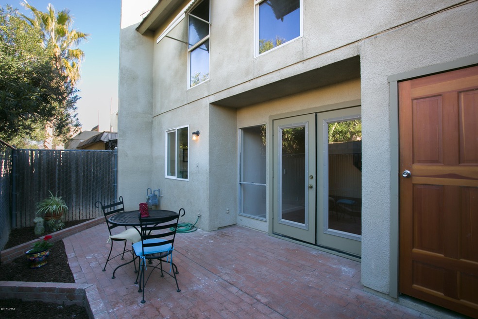Back private patio