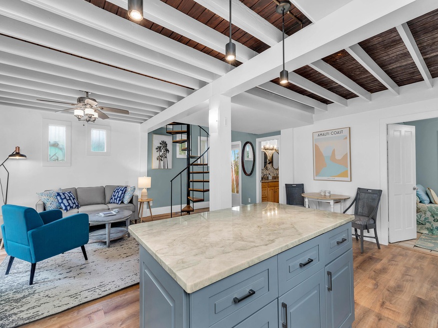 Kitchen and Living room