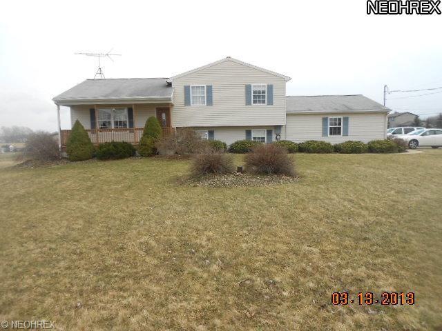 A view of the front of the home showing all of the