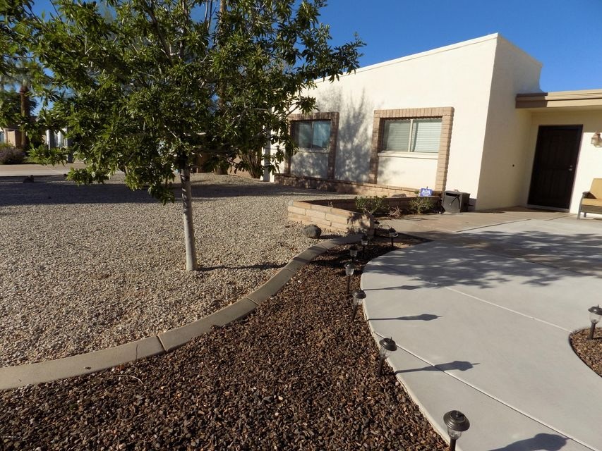 Solar lights in front path