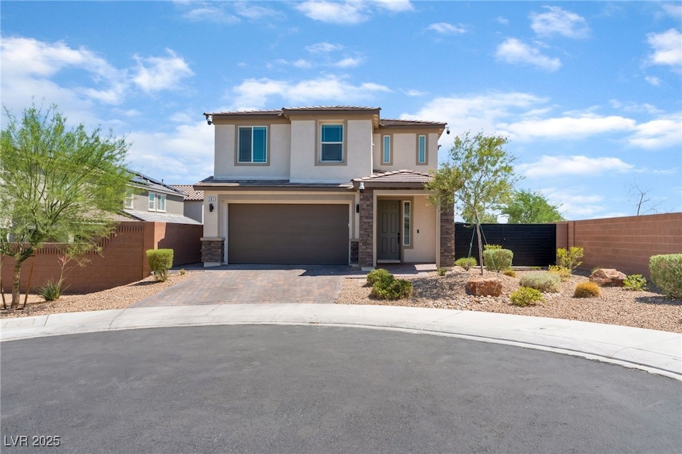 View of front of property featuring stucco siding,