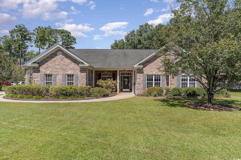 Ranch-style house with a front yard