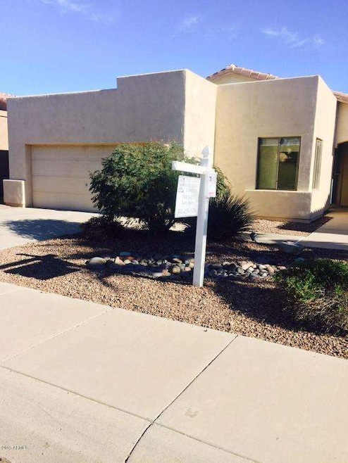 100th way front with two car garage