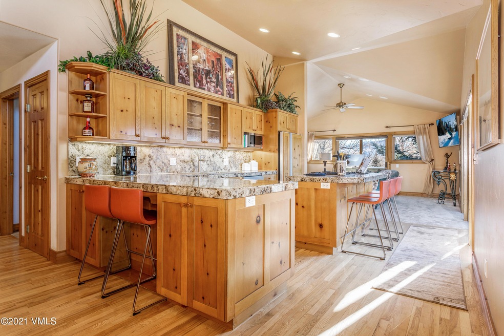 kitchen, living room
