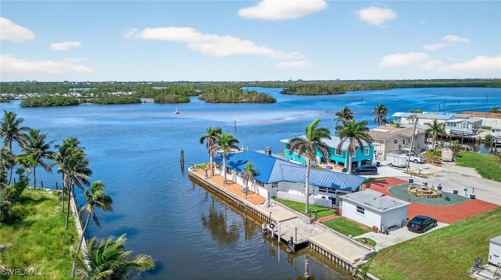 Aerial view of a large body of water Hurricane Bay