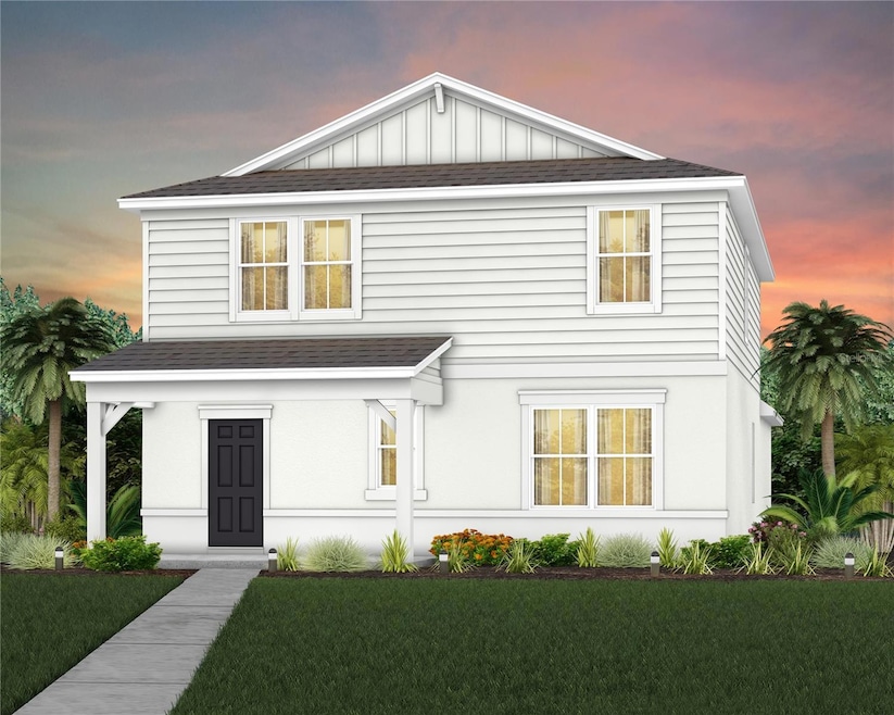 Exterior Design. Artistic rendering for this new construction home. Pictures are for illustrative purposes only. Elevations, colors and options may vary.