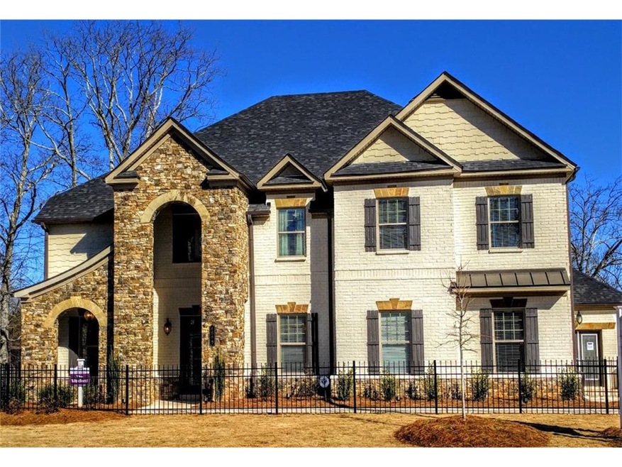 Gorgeous elevation with painted brick, real tennes