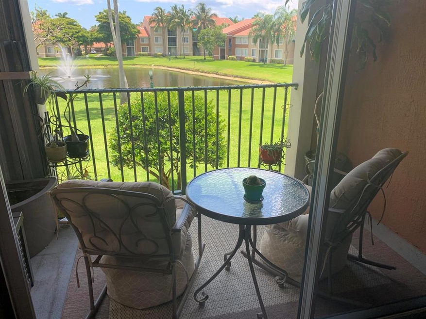 Covered Balcony with Lake View