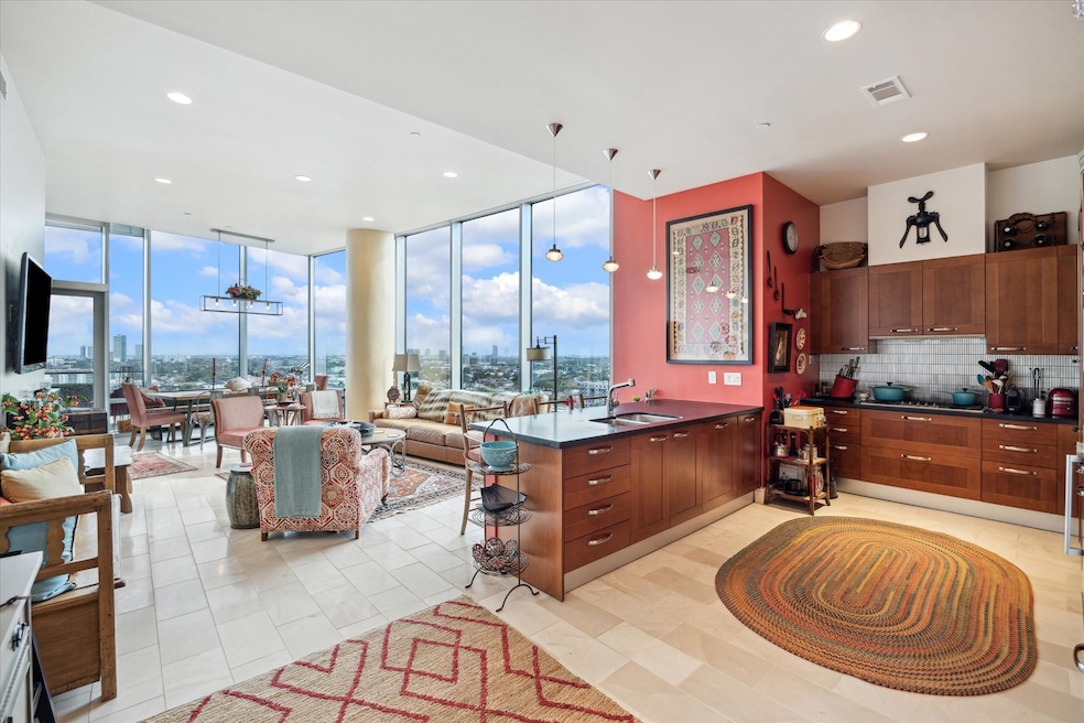Open modern concept with a touch of traditional fl